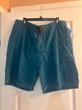 Columbia Teal Blue Men's Swim Trunks